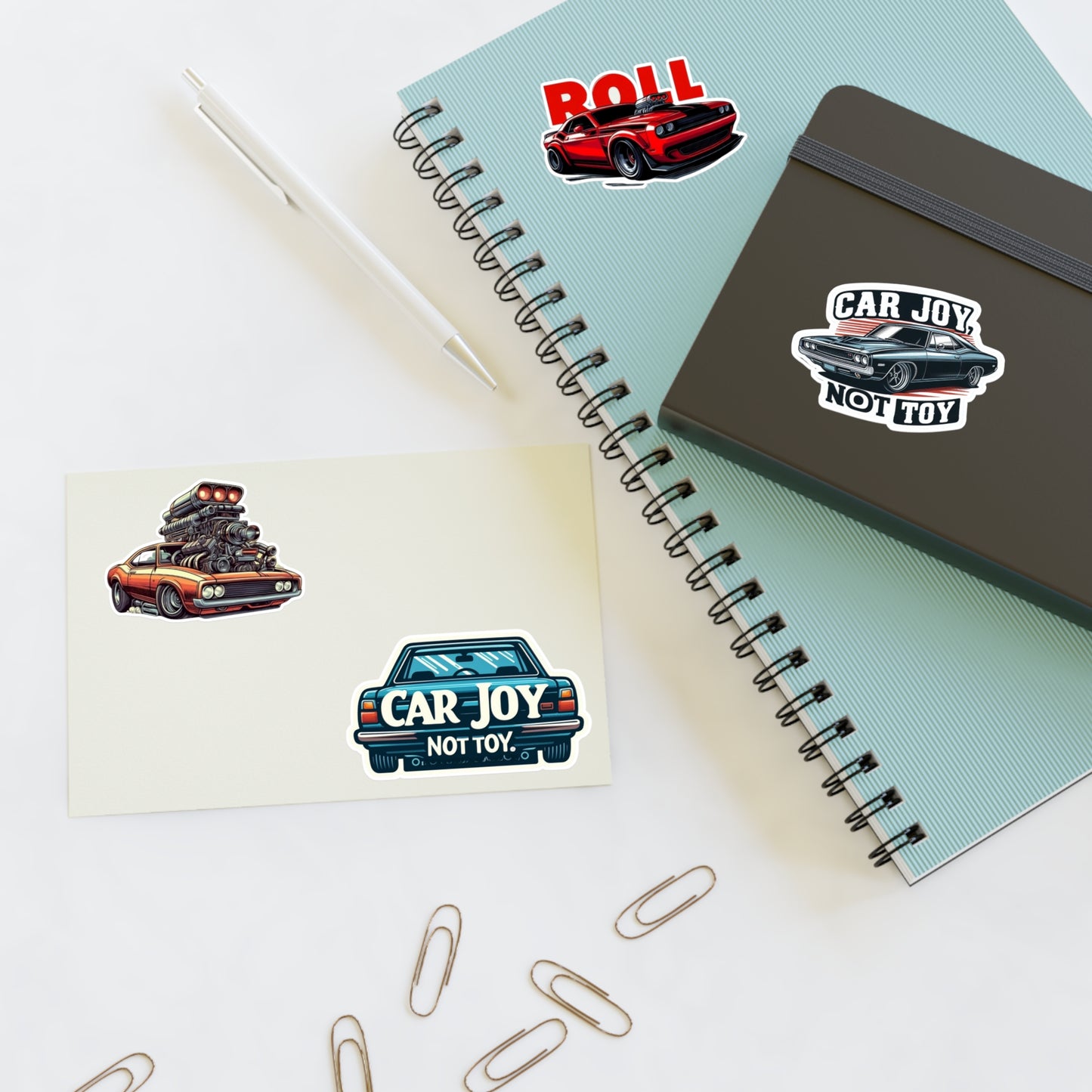 Holographic Muscle Car Sticker Sheet