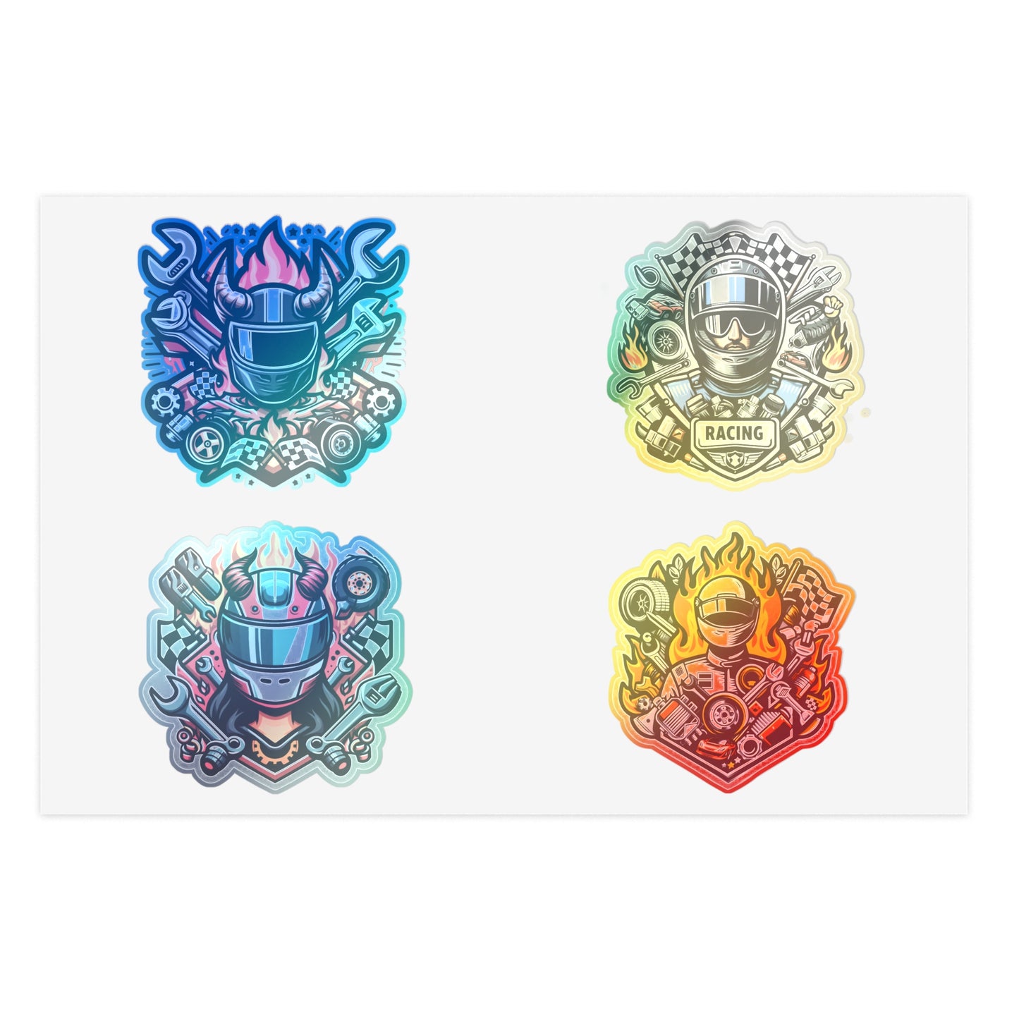 Mechanic With Helmet Sticker Bundle Sheet