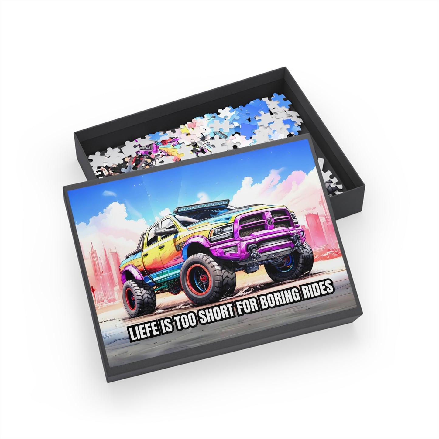 Supercharged Pickup Truck RPM SERIES Puzzle (96, 252, 500, 1000-Pieces)