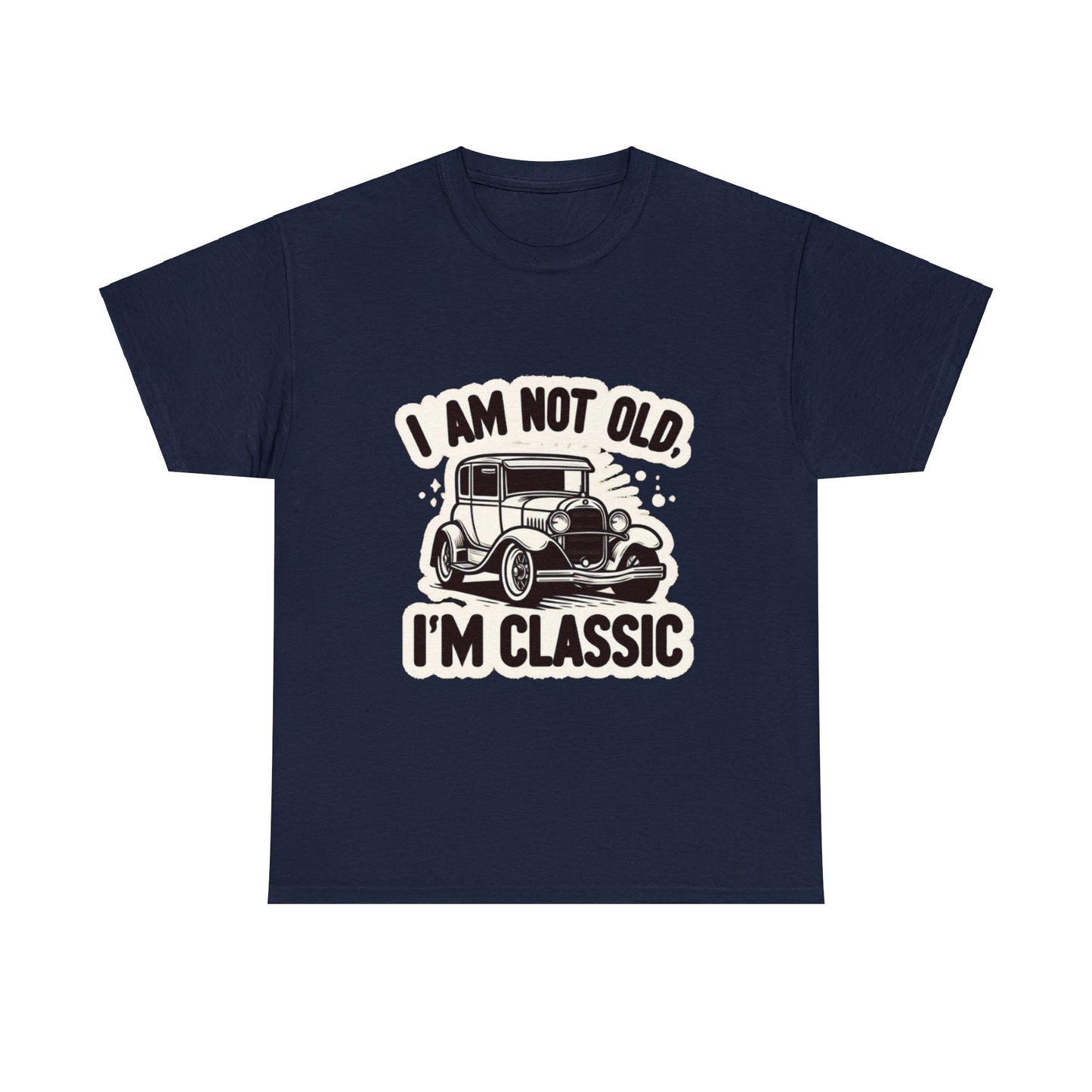 I am not old, I am Classic Heavy Cotton Tee for Car Fan and Mechanics