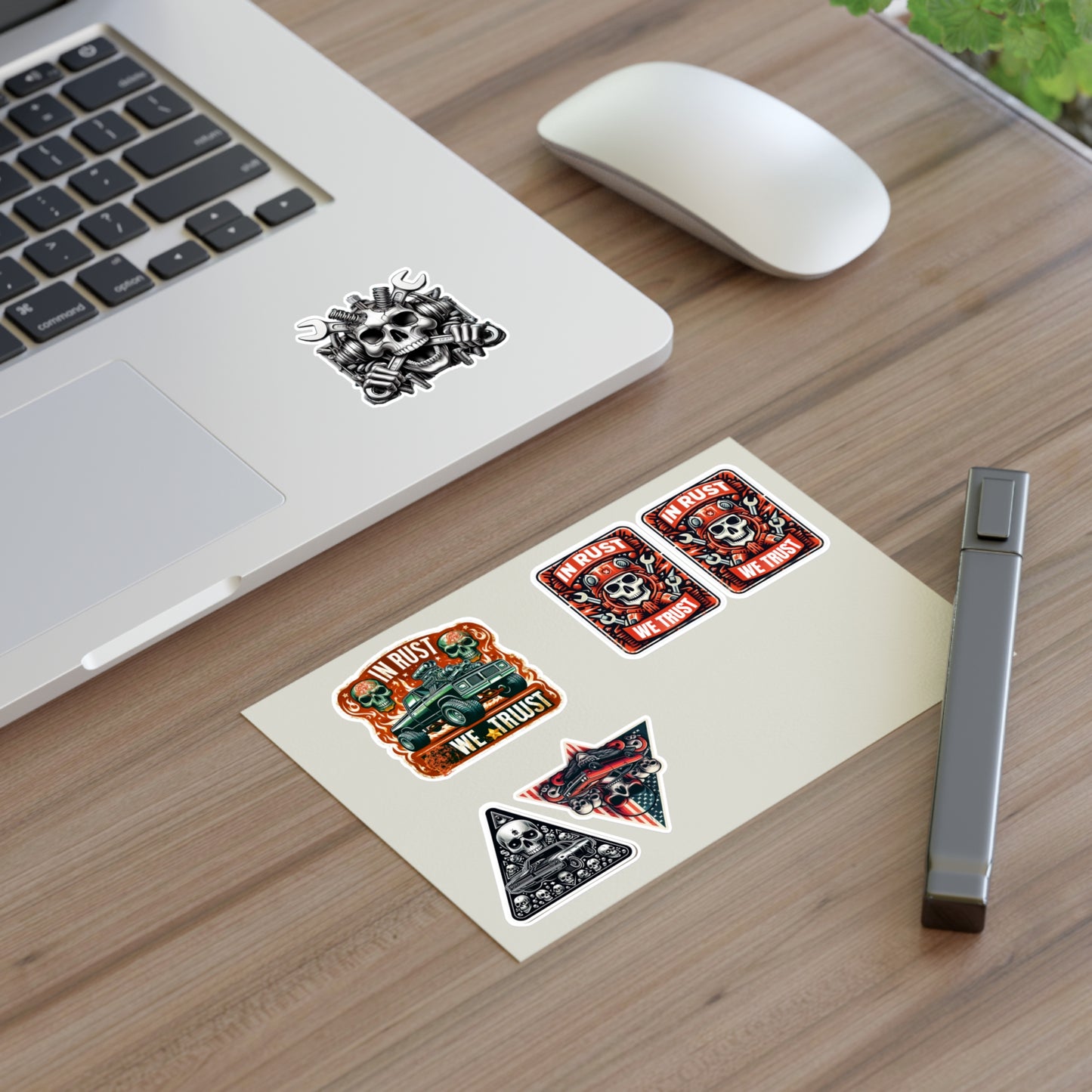 Skulls and Rust Mechanic Stickers Sheet