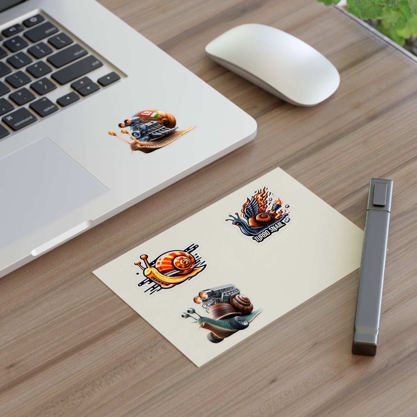 Super Turbo Snail Funny Creative Stickers Sheet for SLeeper Cars Bumper