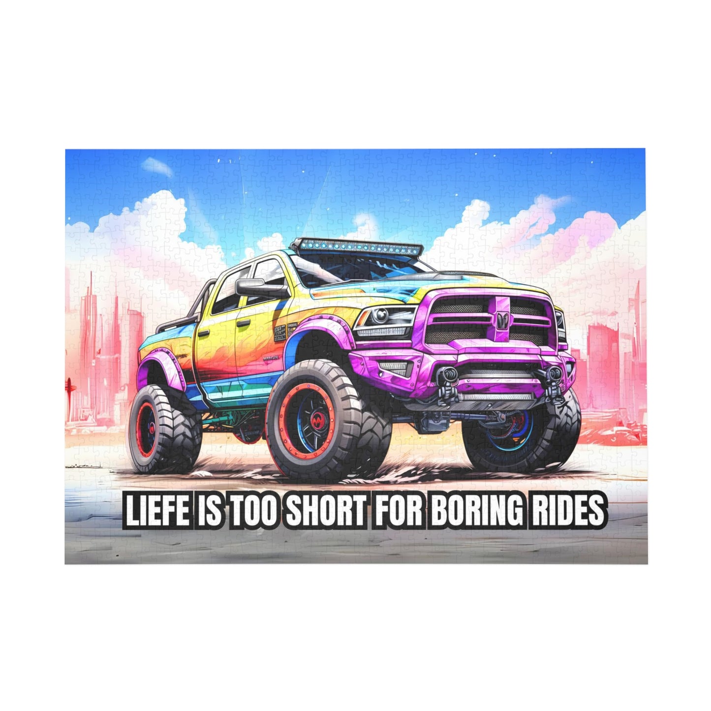 Supercharged Pickup Truck RPM SERIES Puzzle (96, 252, 500, 1000-Pieces)