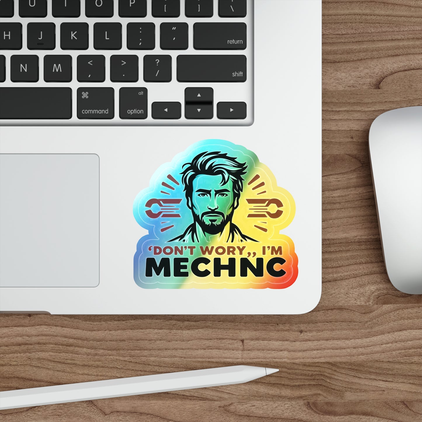 I am Your Mechanic, Holographic Die-cut Stickers for Dedicated Mechanics
