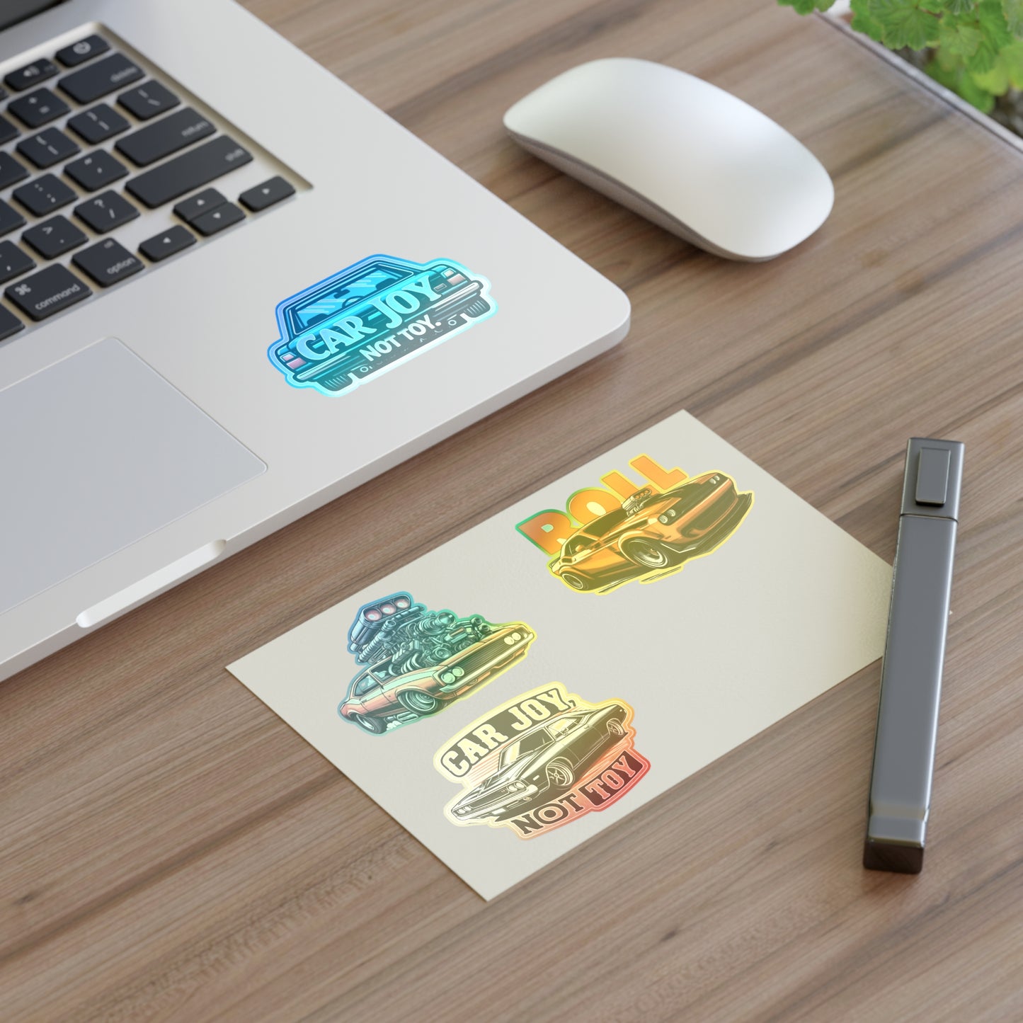 Holographic Muscle Car Sticker Sheet