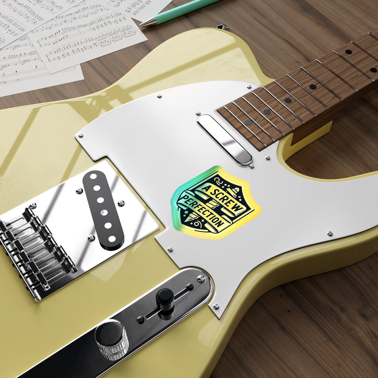Screw of Perfection, Holographic Die-cut Stickers for Enthusiastic Mechanics
