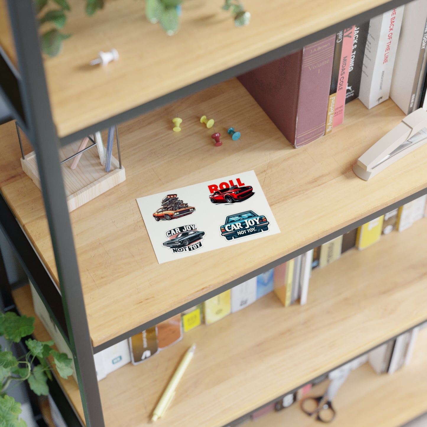 Holographic Muscle Car Sticker Sheet