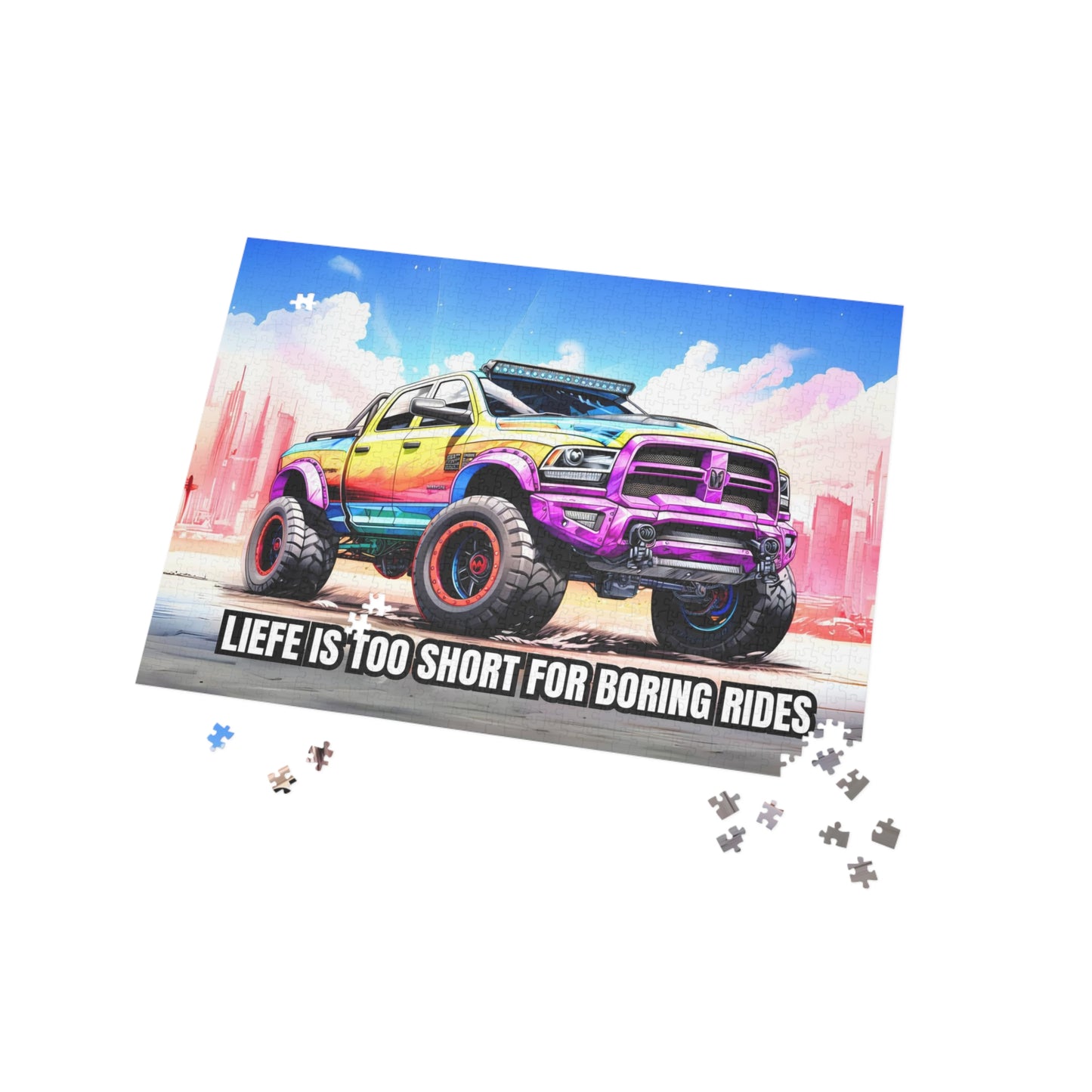 Supercharged Pickup Truck RPM SERIES Puzzle (96, 252, 500, 1000-Pieces)