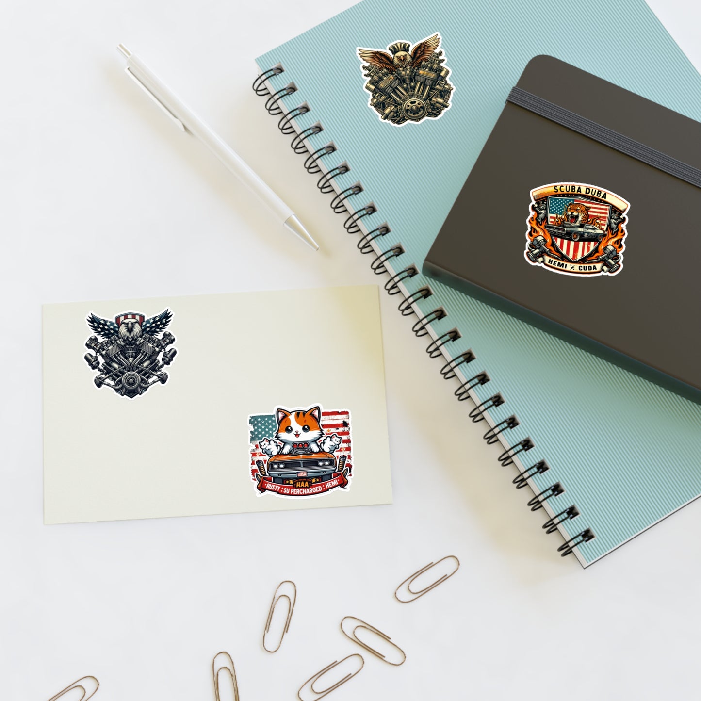 Eagle Muscle Car Sticker Sheet