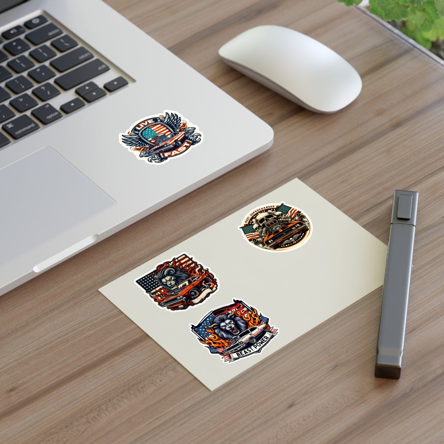 Muscle Cars, Racing Car Sticker Sheet