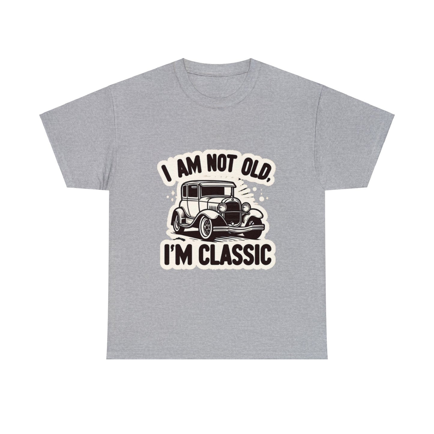 I am not old, I am Classic Heavy Cotton Tee for Car Fan and Mechanics