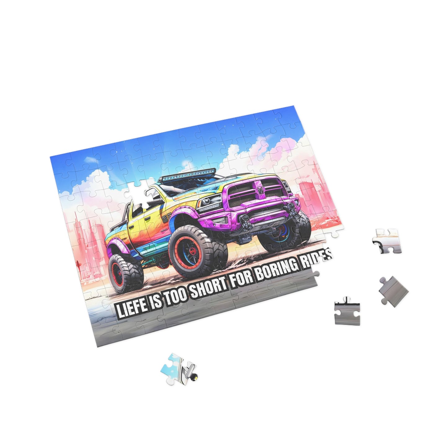 Supercharged Pickup Truck RPM SERIES Puzzle (96, 252, 500, 1000-Pieces)