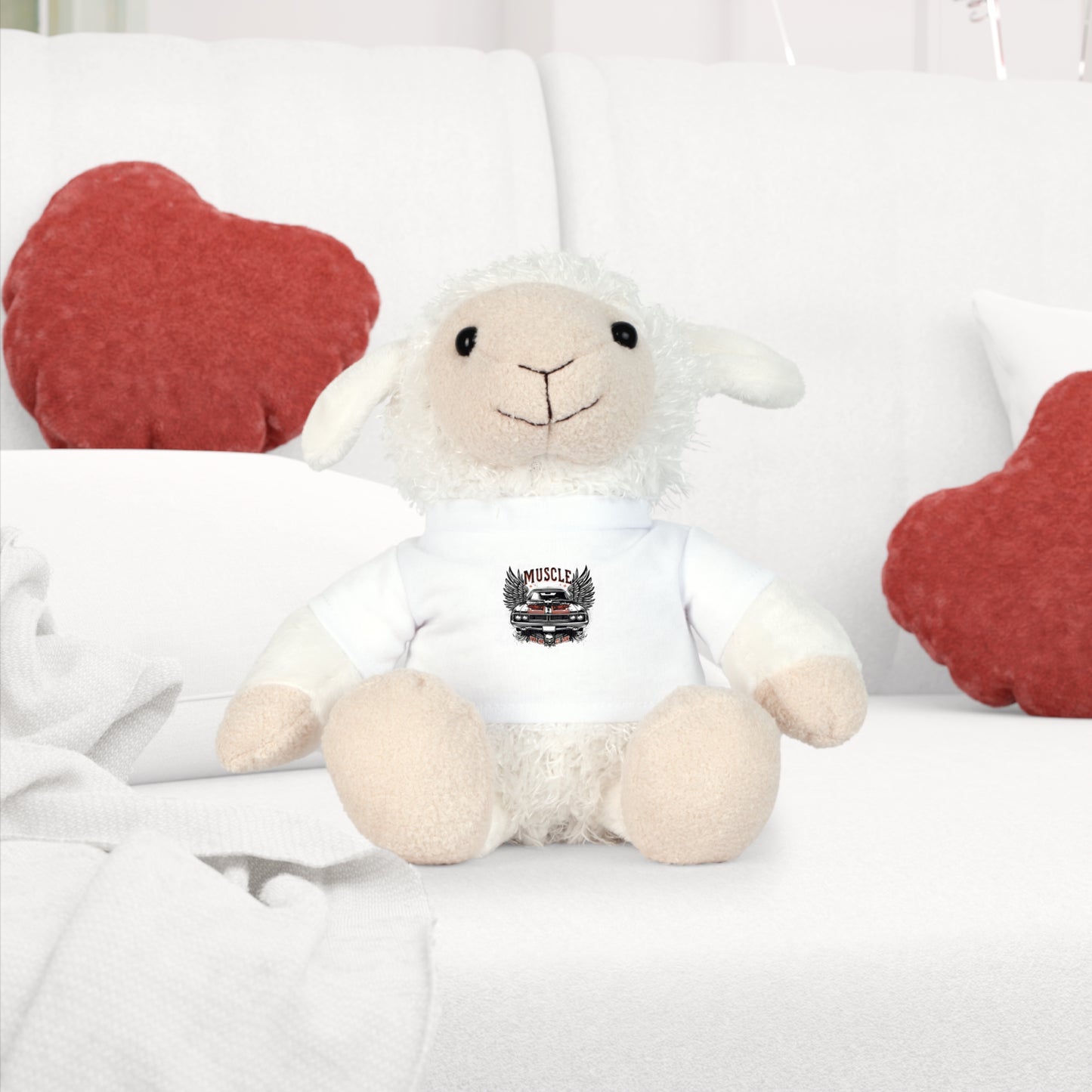 Plush Toy with T-Shirt Funny Gift for a Gearhead