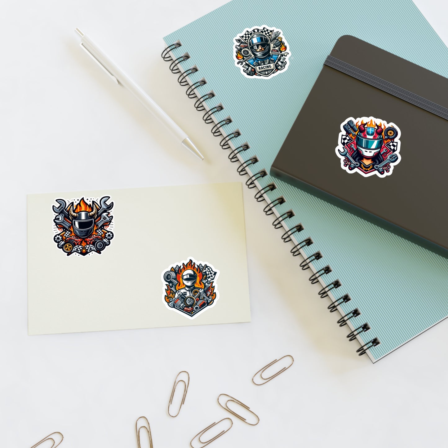 Mechanic With Helmet Sticker Bundle Sheet