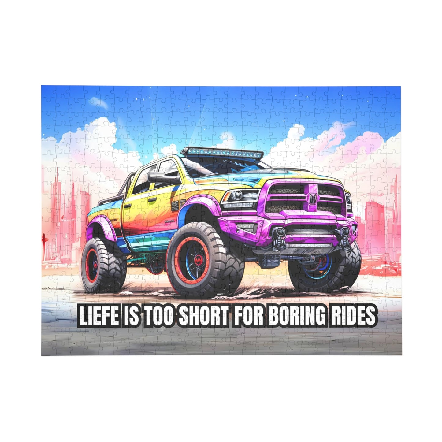 Supercharged Pickup Truck RPM SERIES Puzzle (96, 252, 500, 1000-Pieces)