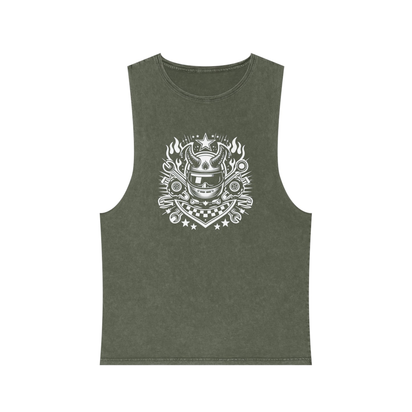 Unisex Stonewash Tank Top for Mechanics