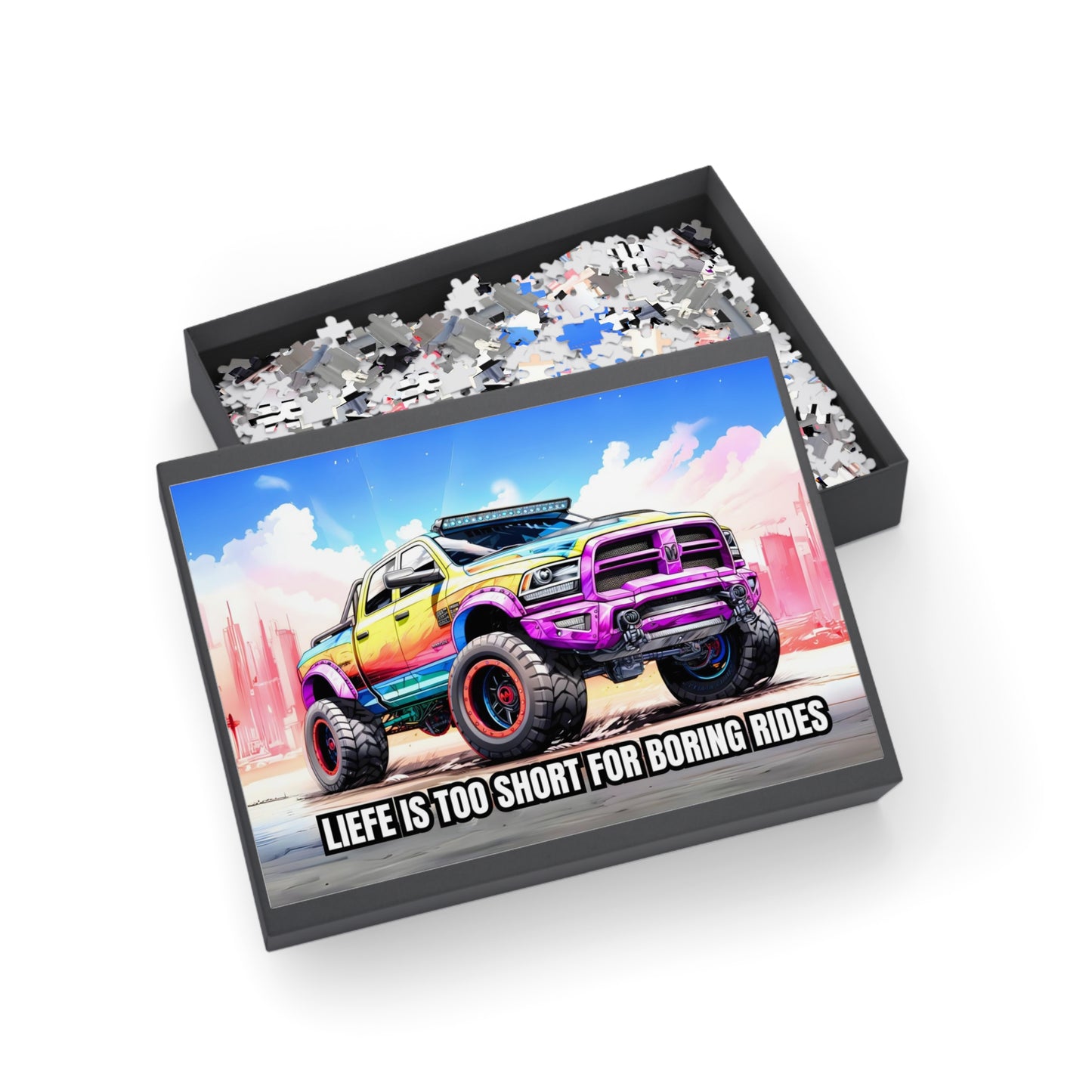 Supercharged Pickup Truck RPM SERIES Puzzle (96, 252, 500, 1000-Pieces)
