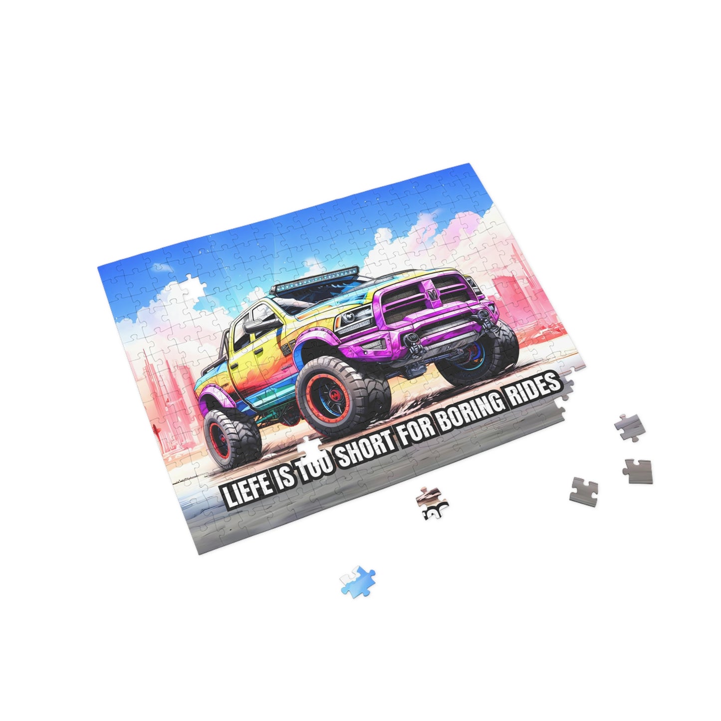 Supercharged Pickup Truck RPM SERIES Puzzle (96, 252, 500, 1000-Pieces)