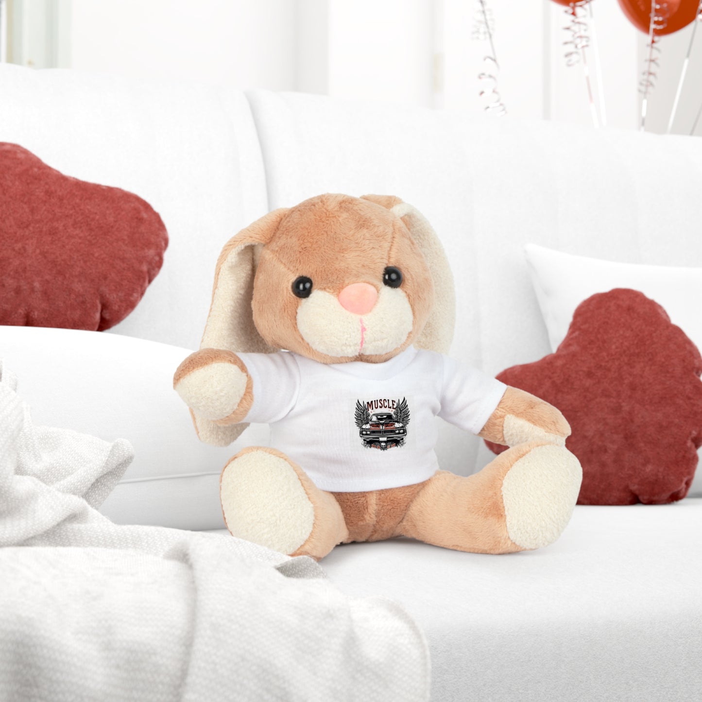 Plush Toy with T-Shirt Funny Gift for a Gearhead