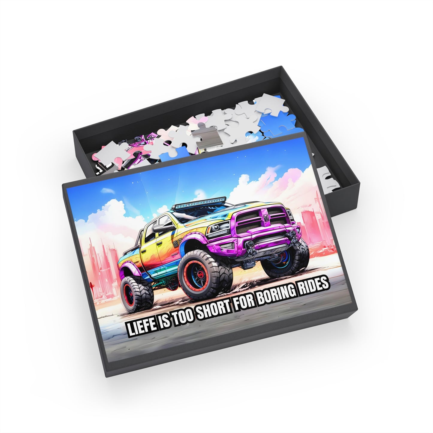 Supercharged Pickup Truck RPM SERIES Puzzle (96, 252, 500, 1000-Pieces)