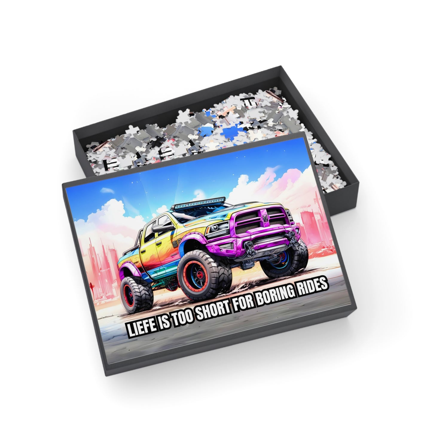 Supercharged Pickup Truck RPM SERIES Puzzle (96, 252, 500, 1000-Pieces)