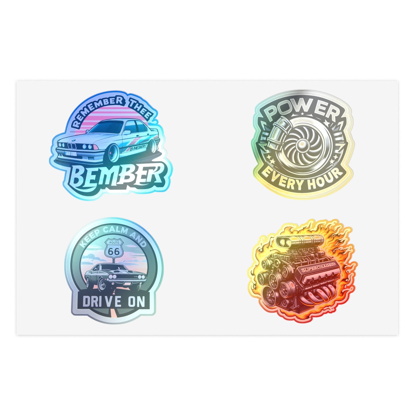 Remember the Bember Sticker Sheet Bimer Holographic Stickers