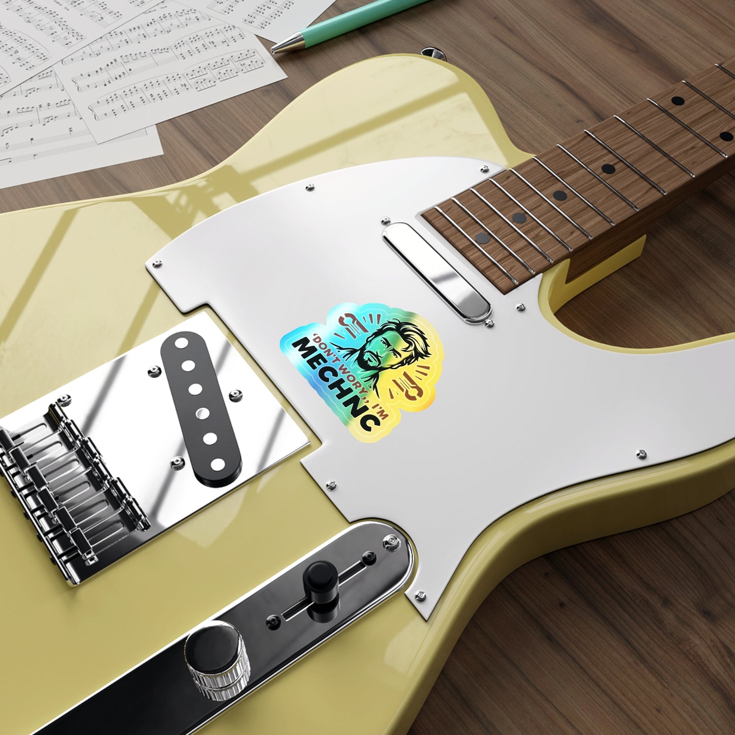 I am Your Mechanic, Holographic Die-cut Stickers for Dedicated Mechanics