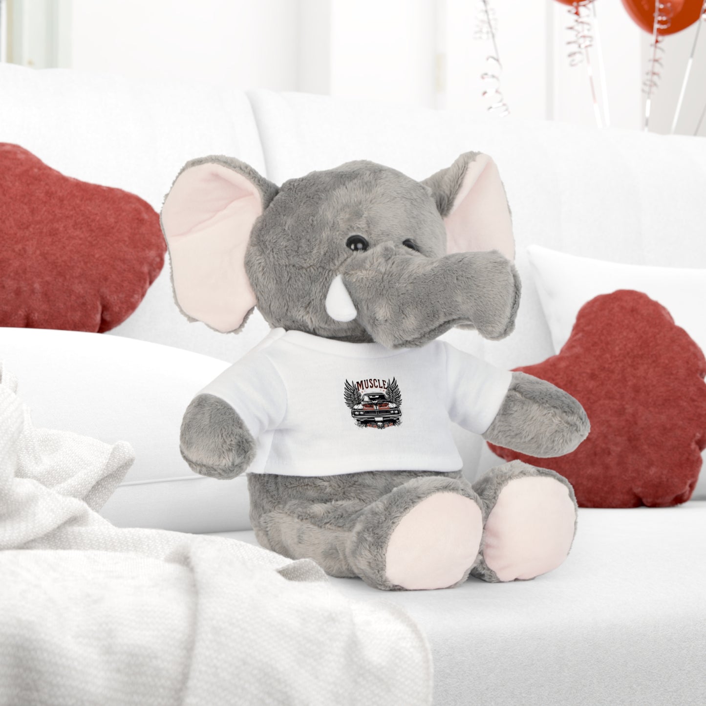 Plush Toy with T-Shirt Funny Gift for a Gearhead