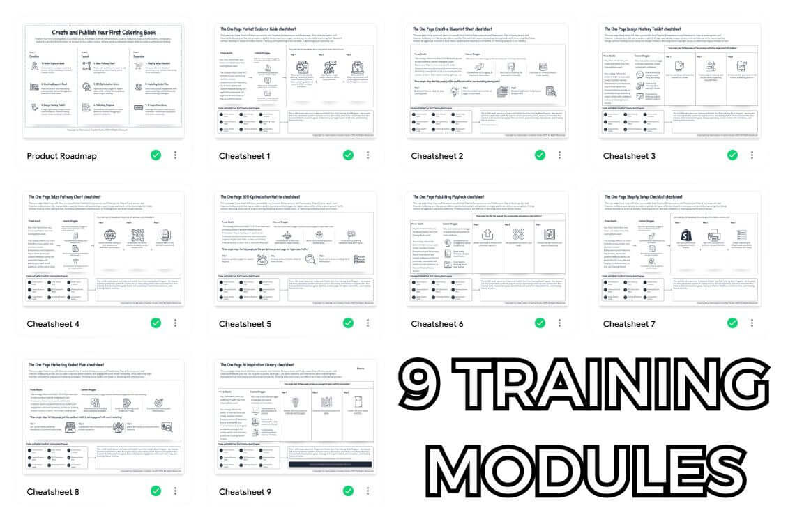 Online Training Course: Create Your Own Coloring Books (create, edit, upload and selfpublish) +30,000 PLR Coloring Designs