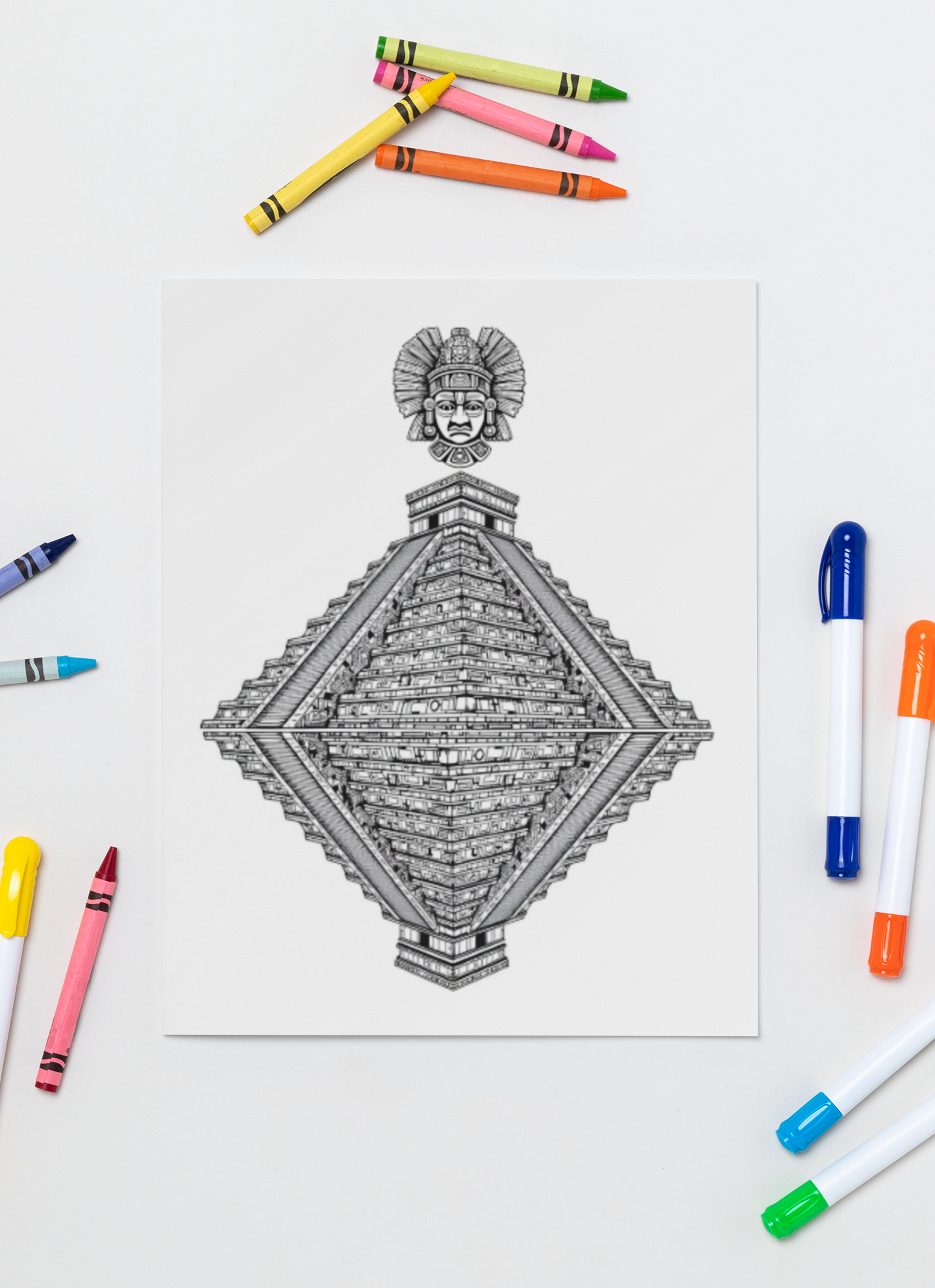 AZTECS Coloring Book with a gift of 8555+ Coloring Printable Designs