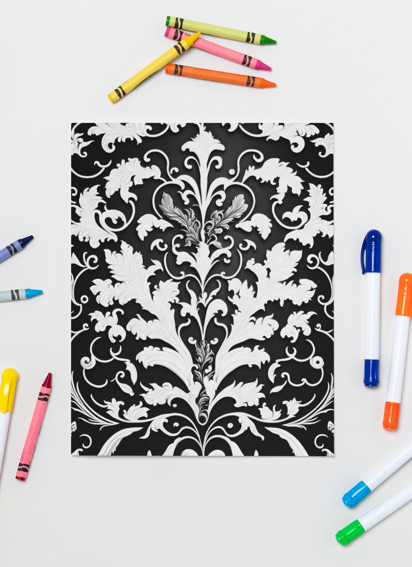 Grayscale Patterns Coloring Book with a gift of 8555+ Coloring Printable Designs