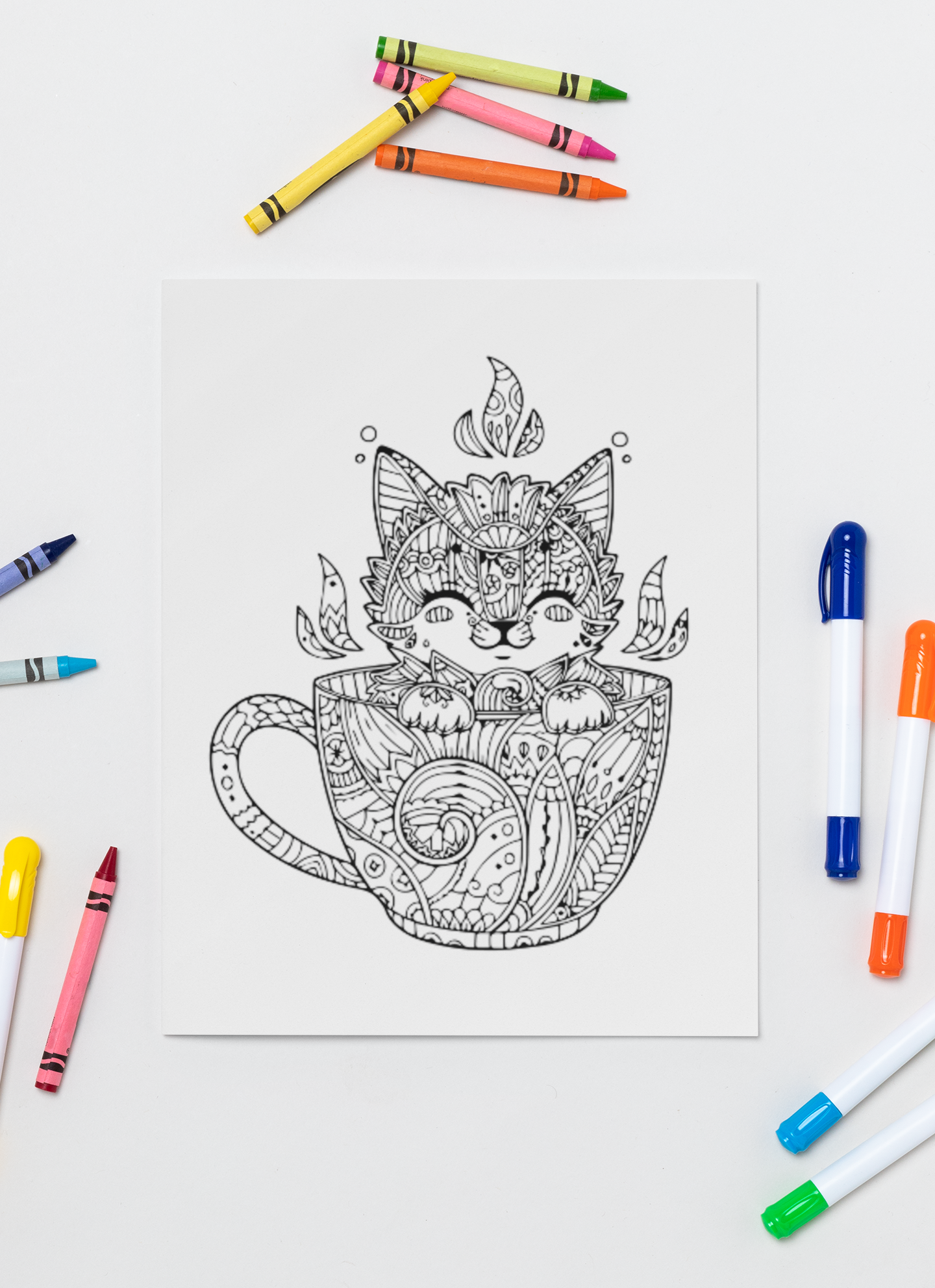 Purrfectly Cats Coloring Book with a gift of 8555+ Coloring Printable Designs