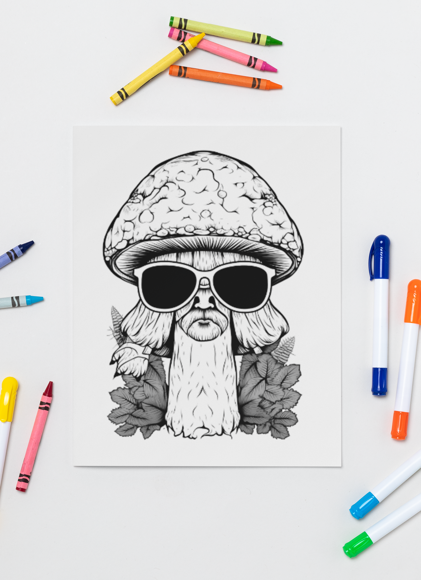 Mushroom Coloring Book with a gift of 8555+ Coloring Printable Designs