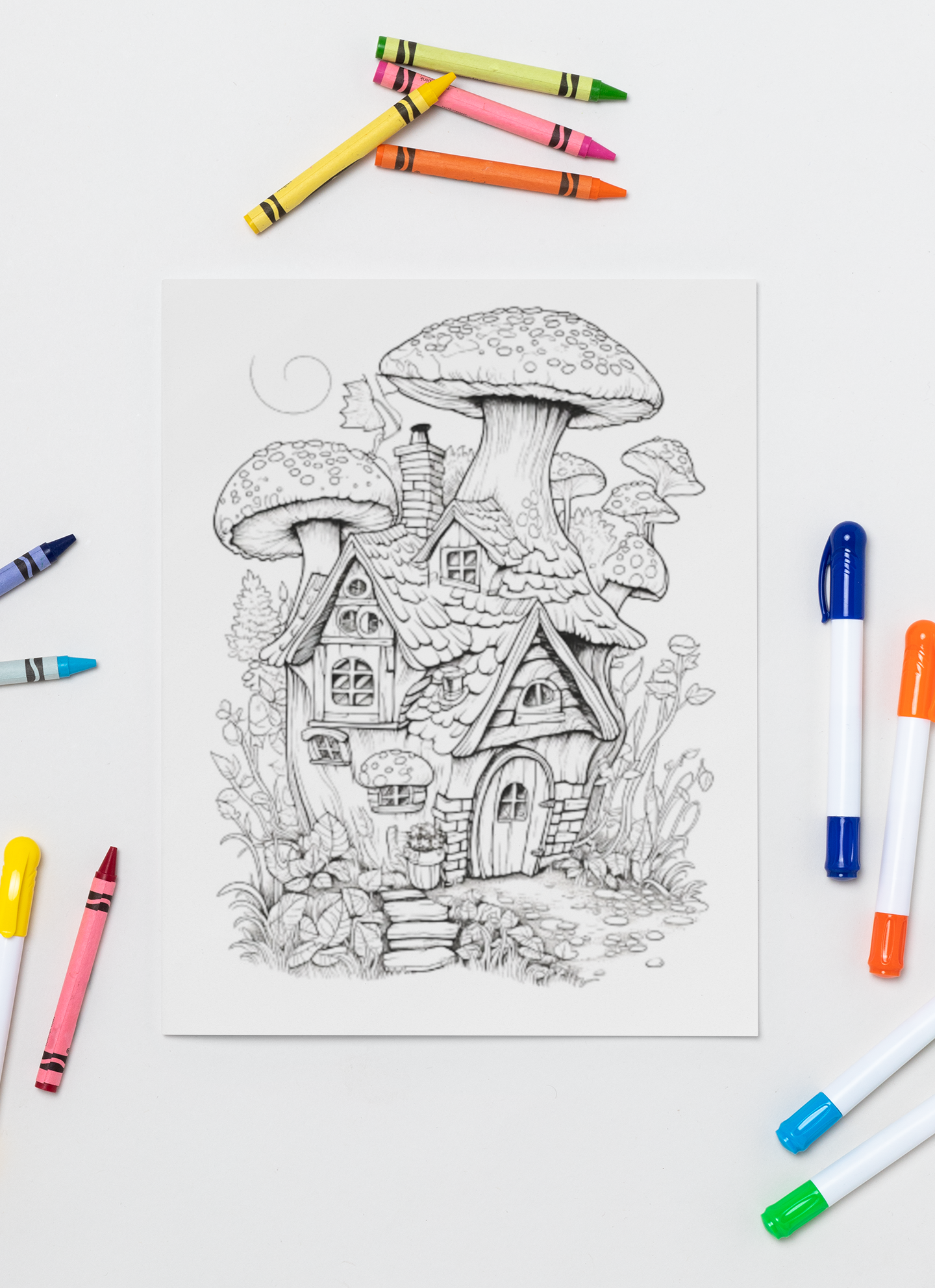Gnome Homes Coloring Book with a gift of 8555+ Coloring Printable Designs