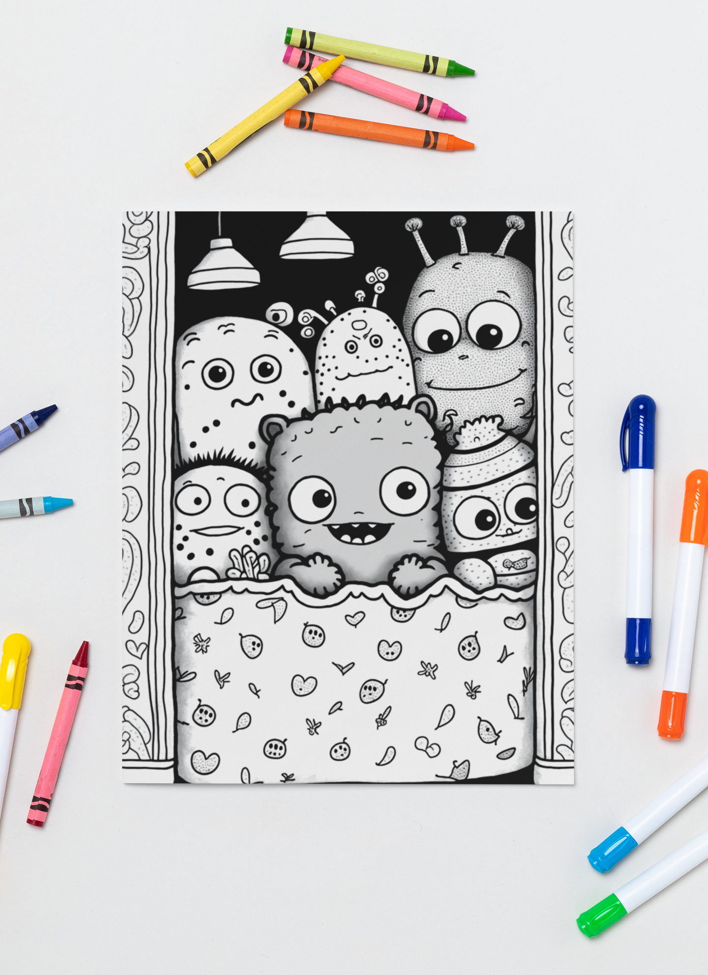 Million Little Monsters Coloring Book with a gift of 8555+ Coloring Printable Designs