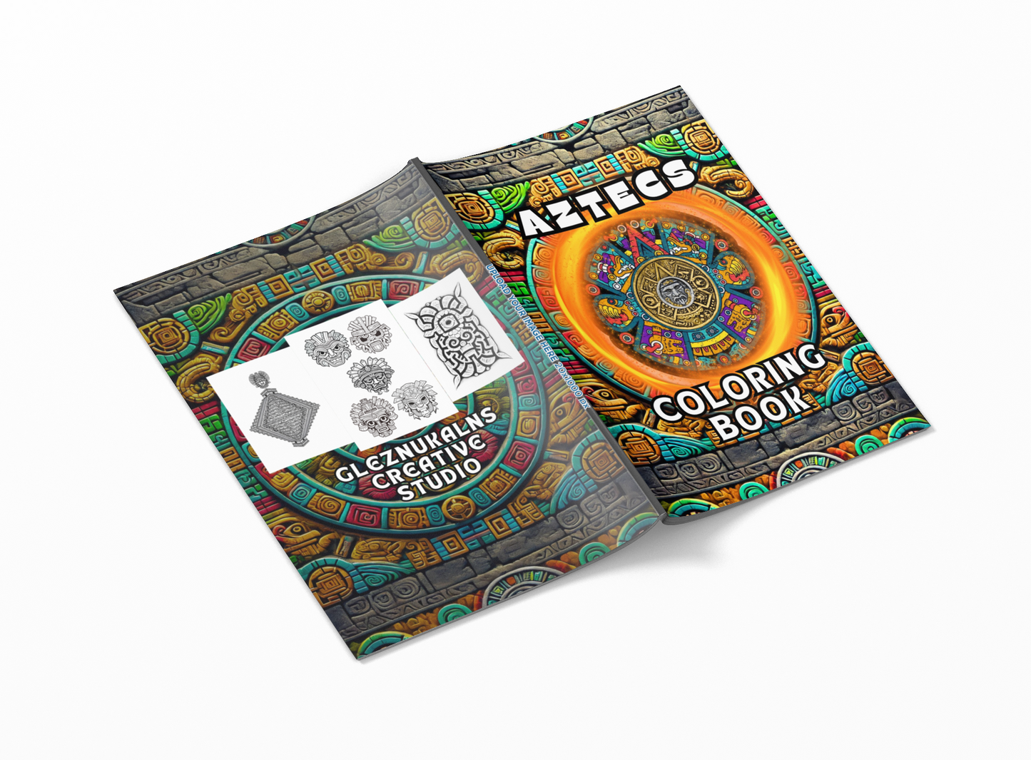 AZTECS Coloring Book with a gift of 8555+ Coloring Printable Designs