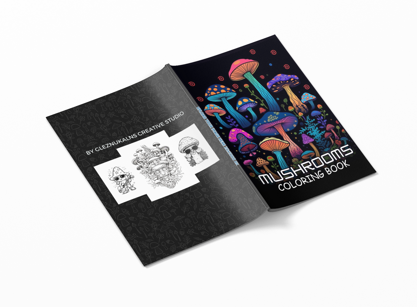 Mushroom Coloring Book with a gift of 8555+ Coloring Printable Designs
