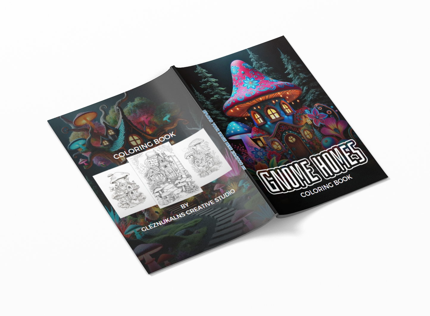 Gnome Homes Coloring Book with a gift of 8555+ Coloring Printable Designs