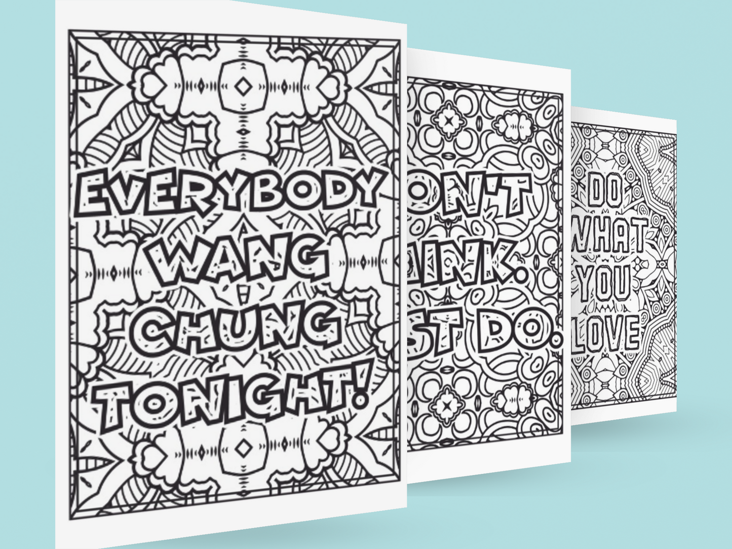 Motivational Coloring Book with a gift of 8555+ Coloring Printable Designs