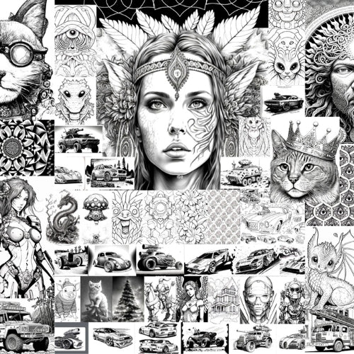 Free Coloring Books for Anti-Stress and Relaxation for Kids and Adults
– Gleznukalns Creative