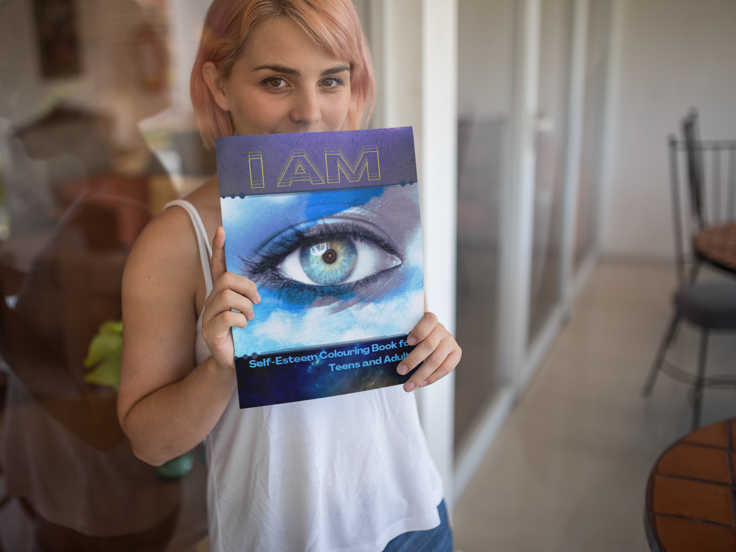 I AM Self Esteem Coloring Book for Teens and Adults HAND DRAWN DESIGNS