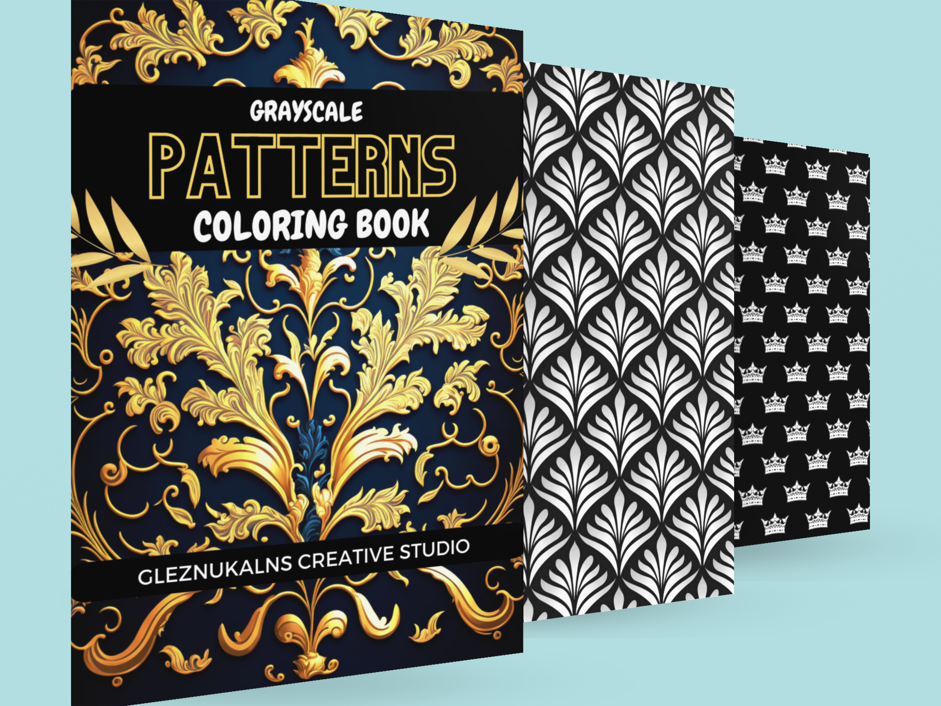 Unleash Your Creativity with the Grayscale Patterns Coloring Book ...