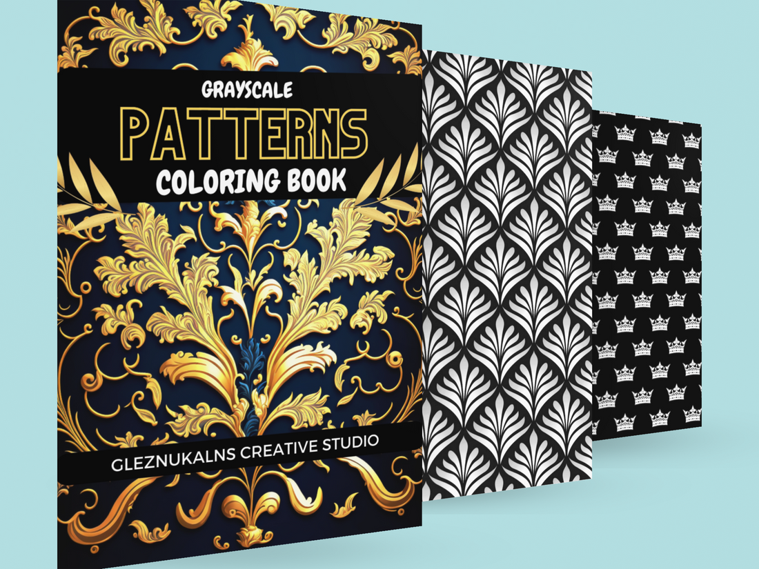 Unleash Your Creativity with the Grayscale Patterns Coloring Book