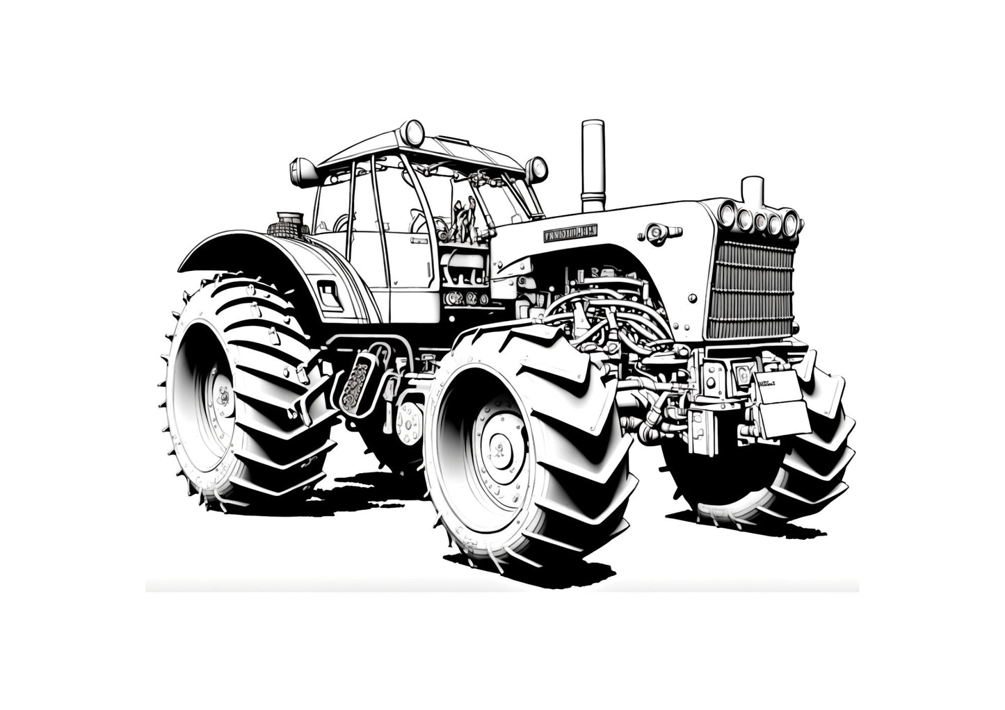 Construction Trucks and Tractor PDF Printable Download