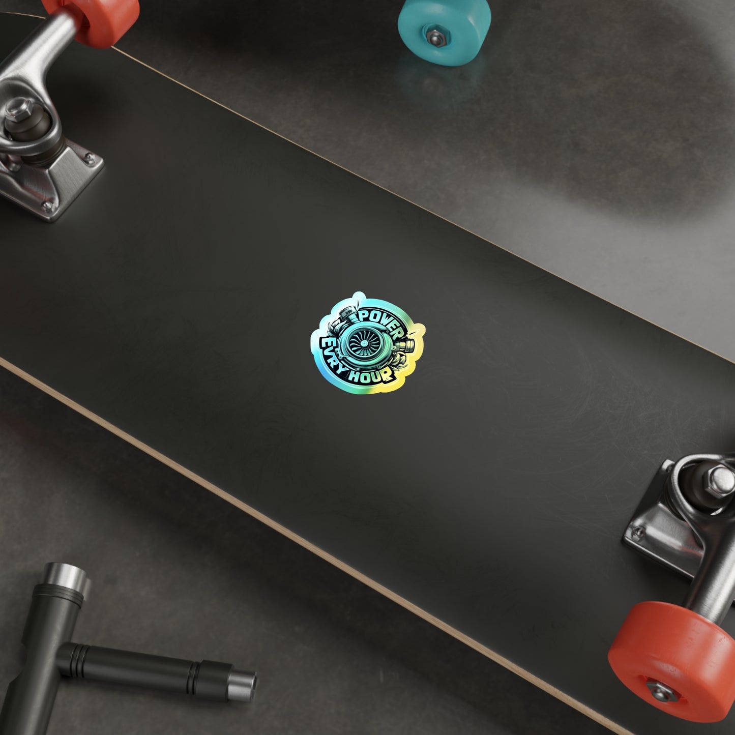 Power Evry Hour Holographic Die-cut Stickers