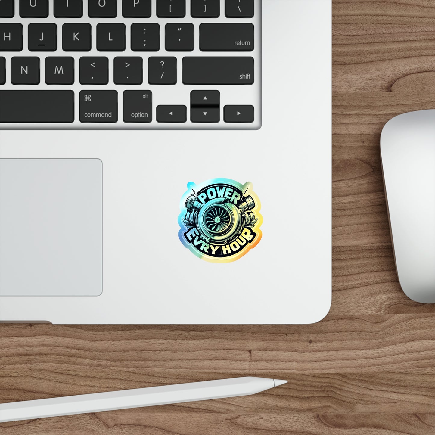 Power Evry Hour Holographic Die-cut Stickers