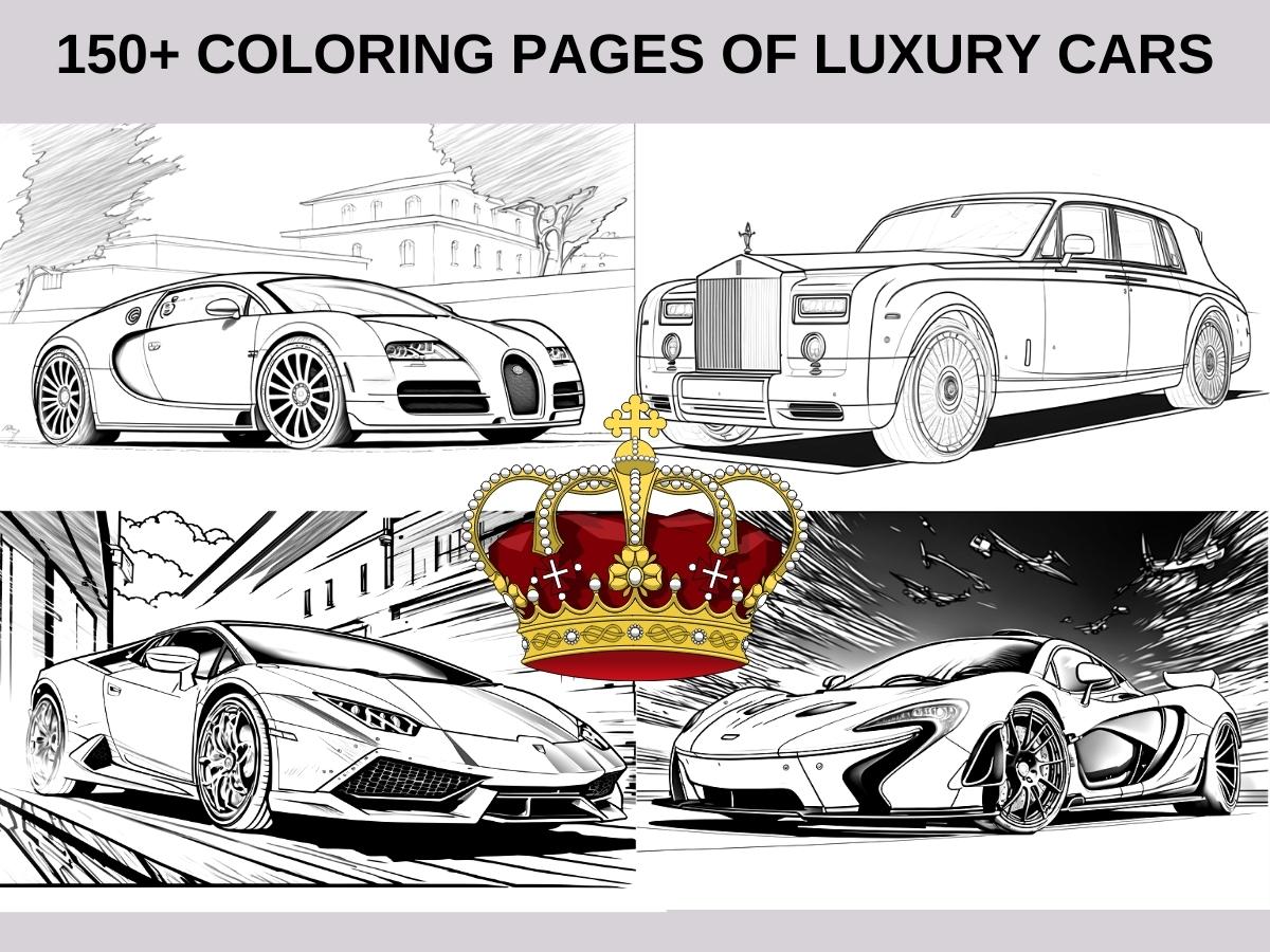 Mega Car Bundle Coloring Pages Vehicle Bundle over 2222+ Designs PDFs - Gleznukalns Creative