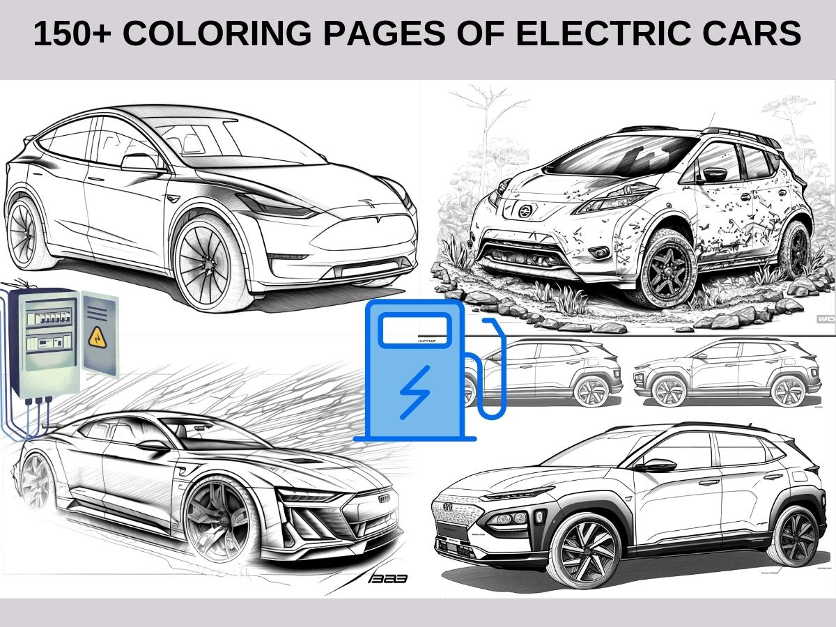 Mega Car Bundle Coloring Pages Vehicle Bundle over 2222+ Designs PDFs - Gleznukalns Creative