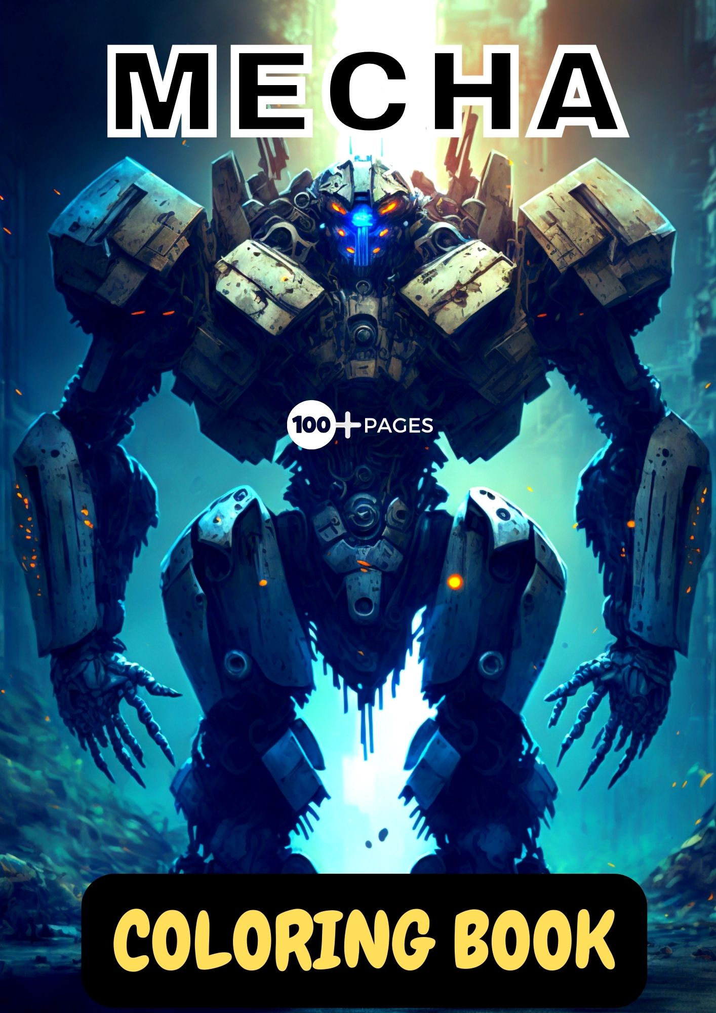 100+ Cooloring Pages PDF Mecha Robots Digital Downloads Printable For Boys - Gleznukalns Creative