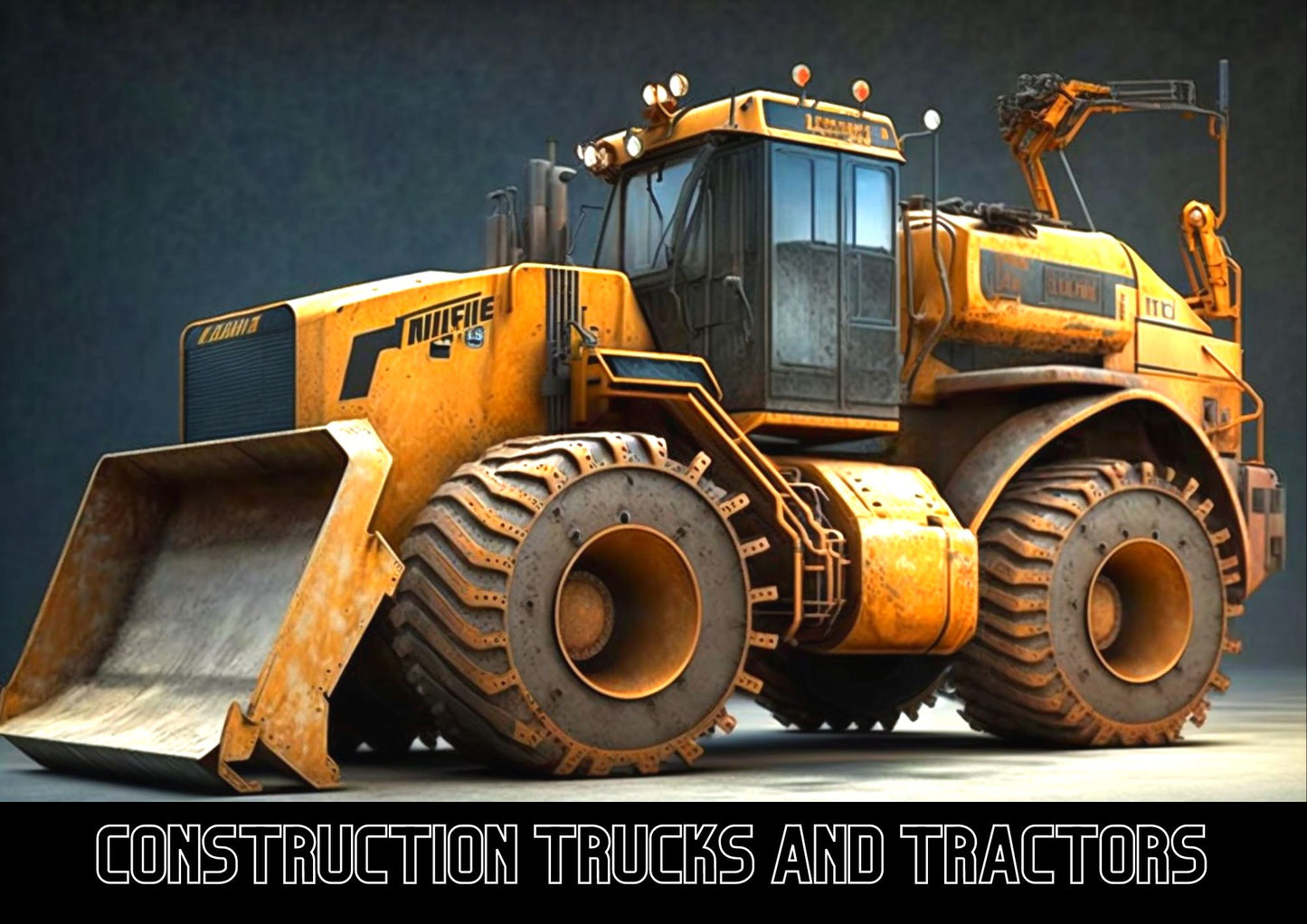 Construction Trucks and Tractor PDF Printable Download